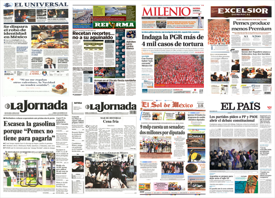 Pemex, Cuauhtémoc Blanco y los legisladores en las portadas del domingo