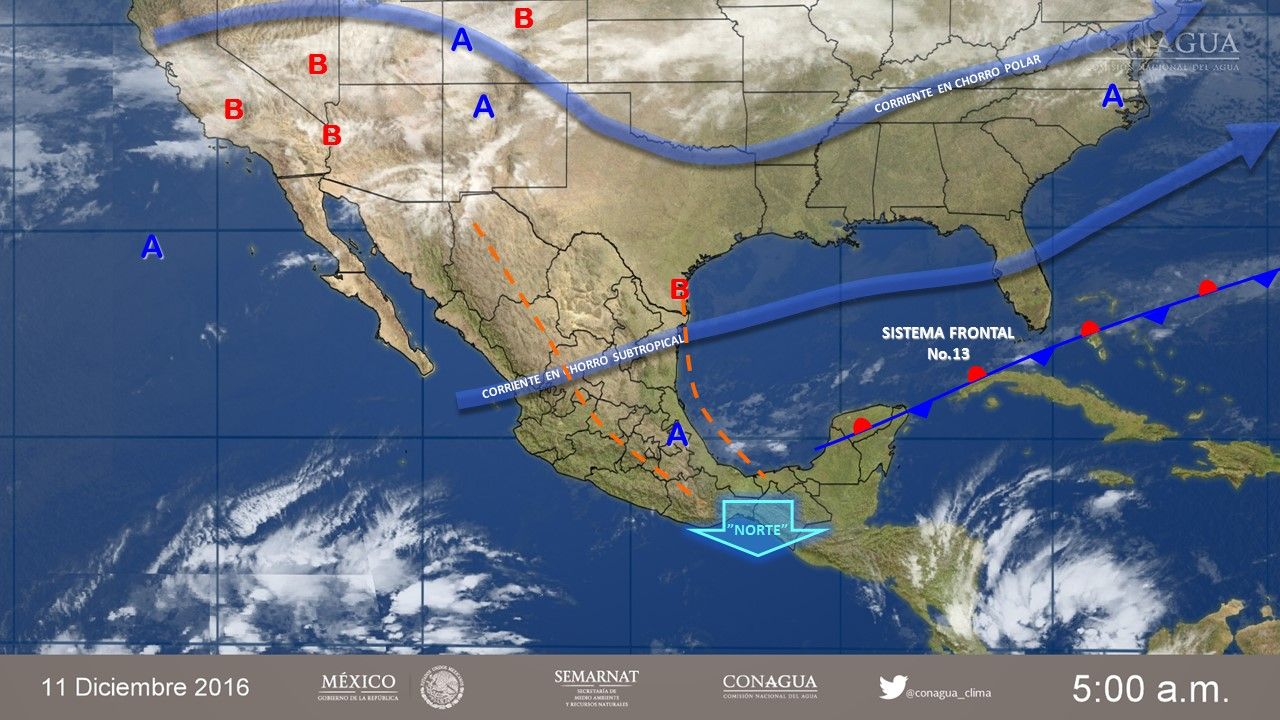 Continuará el ambiente frío en gran parte de México - 1112-2