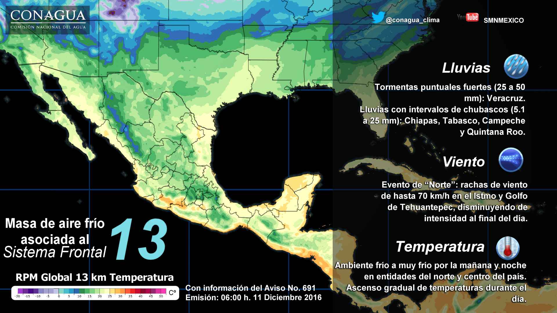 Continuará el ambiente frío en gran parte de México - 1112