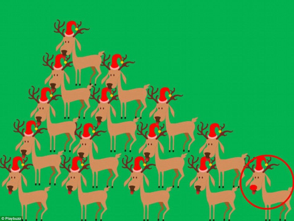 ¿Puede encontrar a Rodolfo el reno en menos de 5 segundos? - 12