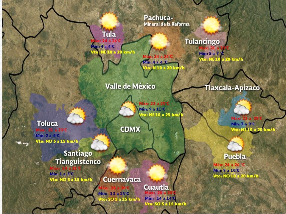 Prevalecerá el ambiente frío en el norte, centro y oriente del país - 13-dic