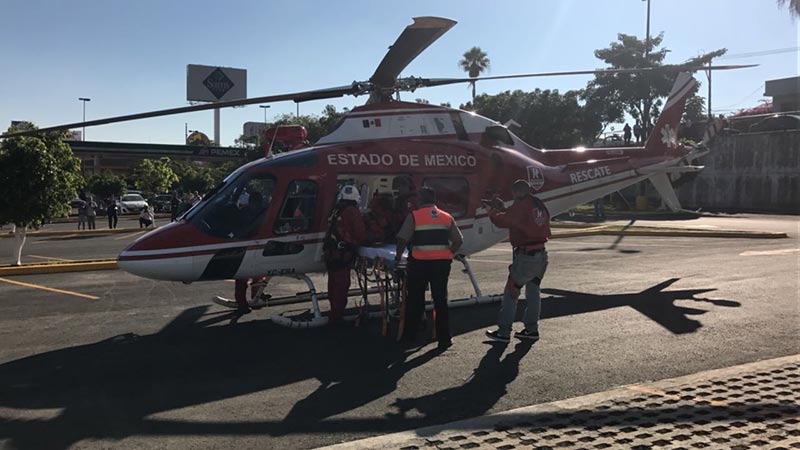 Rescate aéreo salva la vida de funcionario de Morelos - 1587737