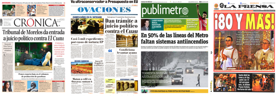 Pemex, Cuauhtémoc Blanco y los legisladores en las portadas del domingo - 2-5