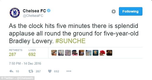 Video: niño con cáncer anota penal contra el Chelsea - 3B6293BB00000578-4034448-image-a-3_1481752817571