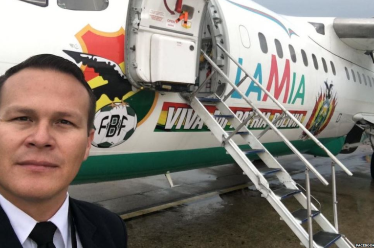 La historia del piloto de Lamia que se estrelló en Colombia