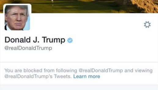 ¿Cómo ser bloqueado por Trump en Twitter?