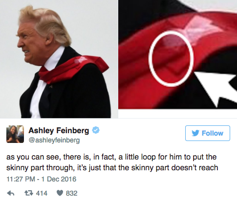 La teoría de por qué Donald Trump usa cinta adhesiva en sus corbatas - Captura-de-pantalla-2016-12-03-a-las-13.46.00