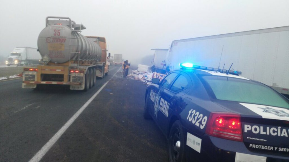 Tres carambolas en carretera a Matehuala dejan un muerto