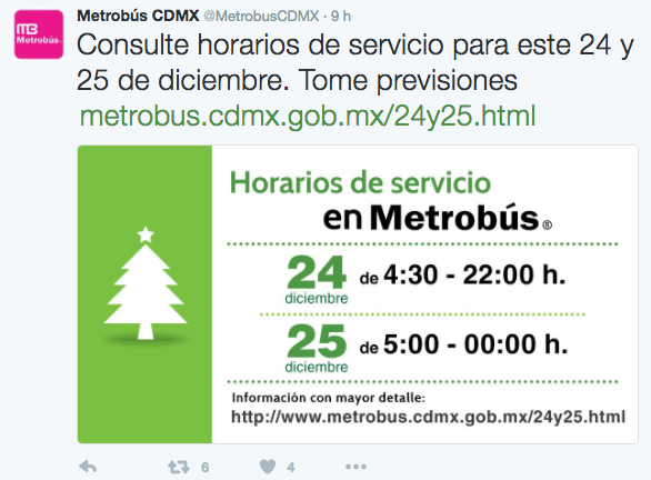 Horario especial en transporte público por fiestas navideñas - Captura-de-pantalla-2016-12-24-a-las-7.49.33