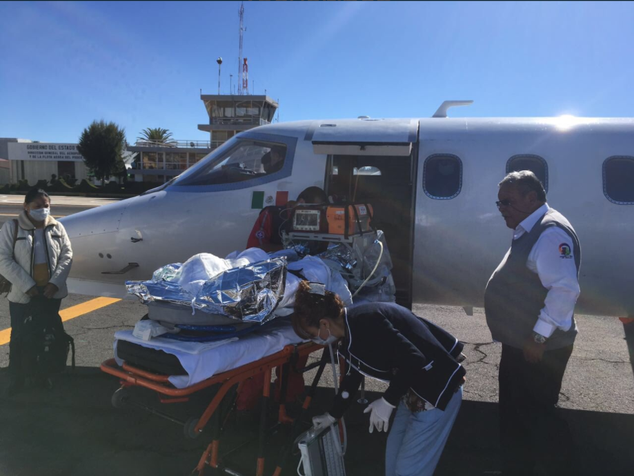 Trasladan a EE.UU. a menor con quemaduras por explosión en Hidalgo