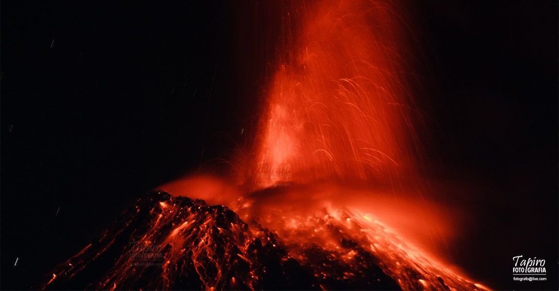 Video: explosión del volcán de Colima