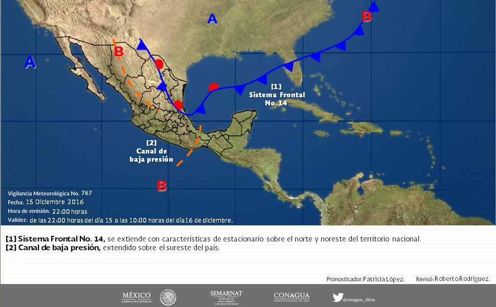 Prevén tormentas y frío en al menos 15 estados del país - CzxNC55VIAAduZs