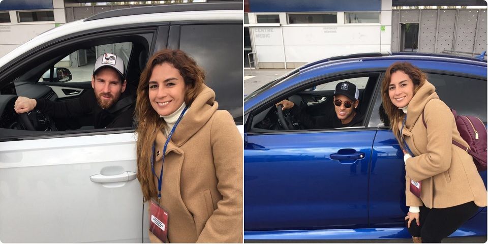 Fotos de Paola Espinosa con Messi y Neymar generan polémica
