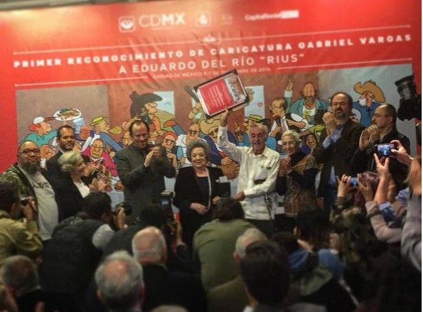 Otorgan Reconocimiento de Caricatura "Gabriel Vargas" a Rius - Rius