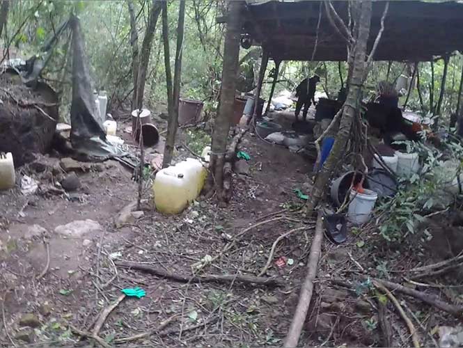 Desmantelan 3 laboratorios de drogas en Sinaloa