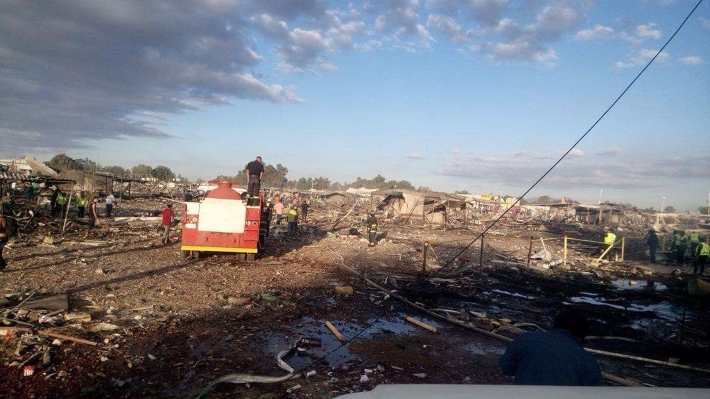 Comienza remoción de escombros tras explosión en Tultepec - Tultepec-Édgar-Rendón-5-1024x576