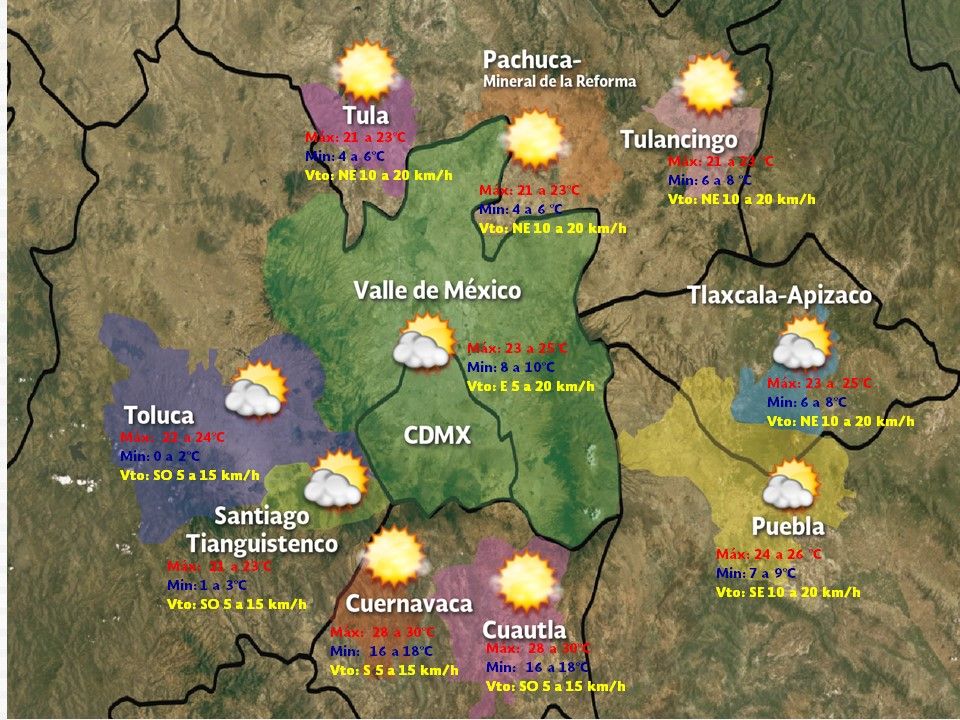 Tormentas afectarán el sur y sureste del país - VDM-1412