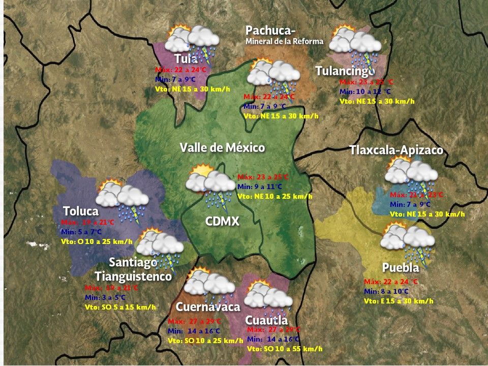 Frente frío 15 provocará lluvias en gran parte de México - VDM-1812