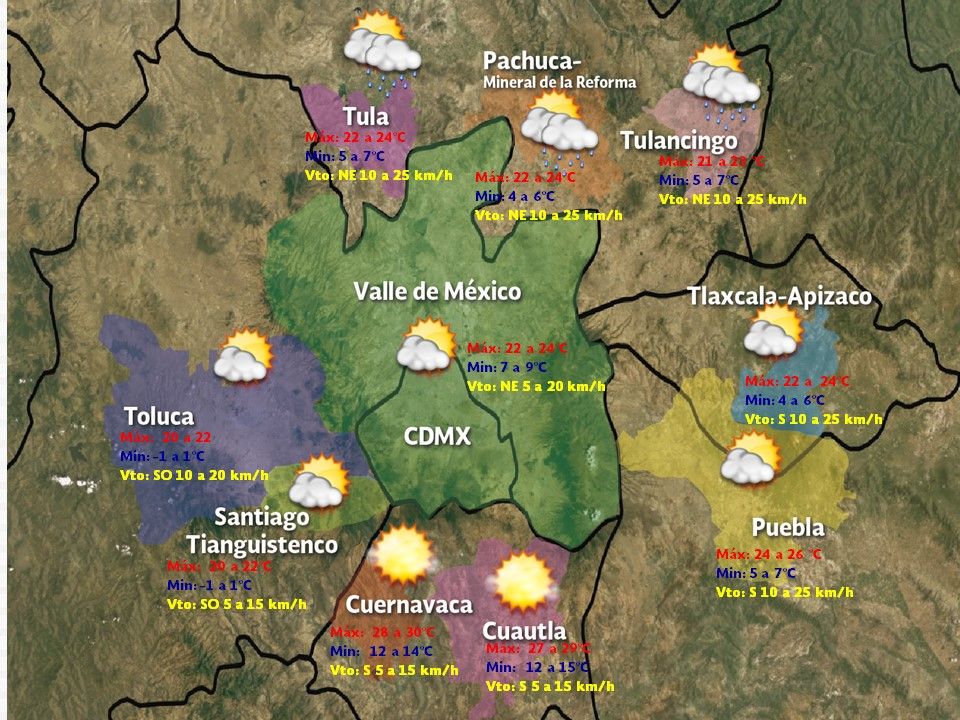 Heladas afectarán el noroeste, norte y noreste de México - VDM-2612