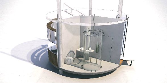 Moderna y autosustentable casa del árbol - a03