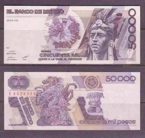 Personajes en los billetes de México - billete-cuauhtemoc