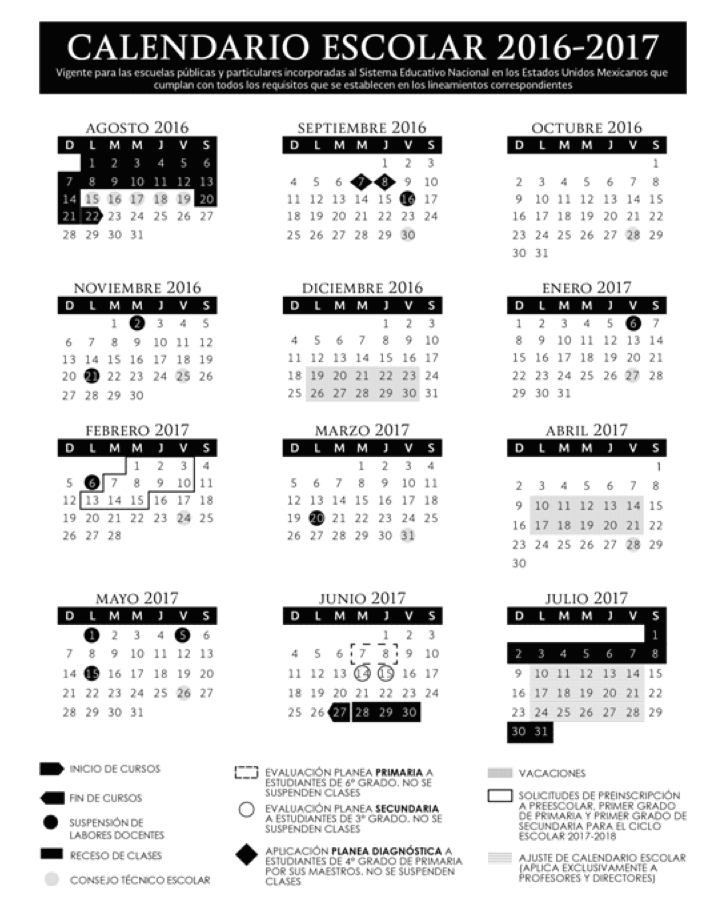 Los días feriados de 2017 - calendario-185-días