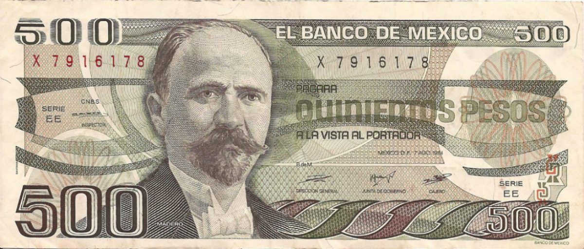 Personajes en los billetes de México - fco-i-madero