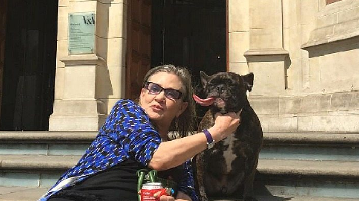 La historia de la cuenta de Twitter de Gary perro de Carrie Fisher