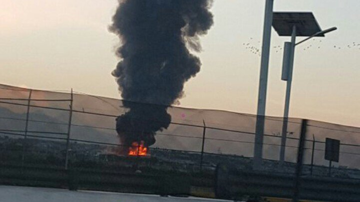Incendio en el Bordo de Xochiaca