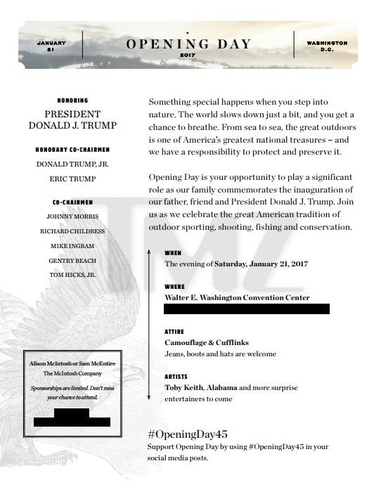 Fundación vende boletos para reunirse con Trump por un millón de dólares - invitación-trump-1