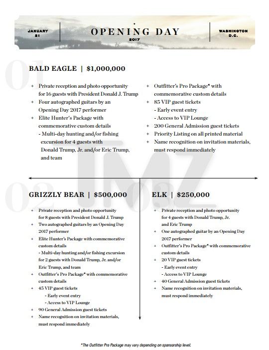 Fundación vende boletos para reunirse con Trump por un millón de dólares - invitación-trump-2