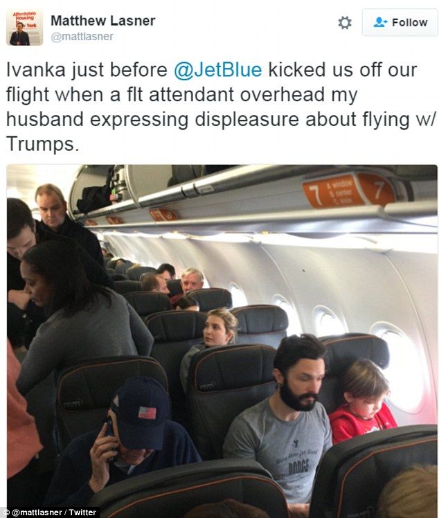 Agreden verbalmente a Ivanka Trump en un avión - matt-lasner
