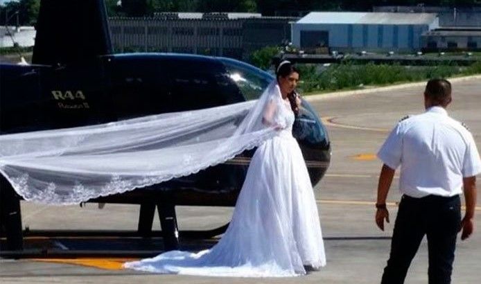 Novia muere al caer helicóptero en el que viajaba a su boda