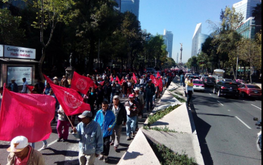 Cerrado Paseo de la Reforma por manifestaciones