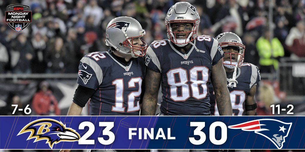 Tom Brady llega 450 pases para touchdown - pats-ravens-nfl-1024x512