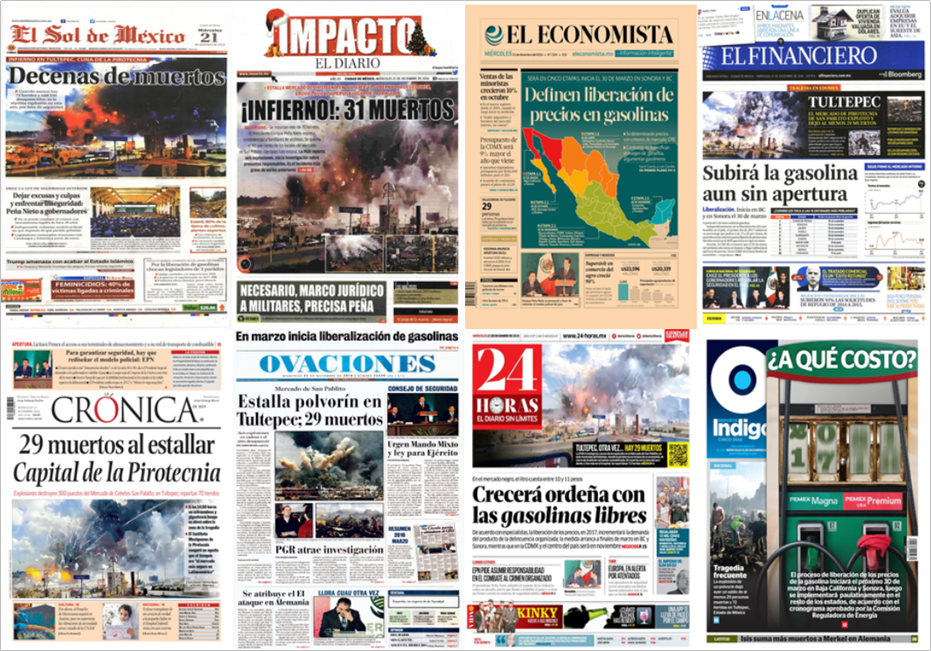 Explosión en Tultepec y Berlín en las primeras planas de México y el mundo - portadas-21-dic-1