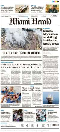 Explosión en Tultepec y Berlín en las primeras planas de México y el mundo - portadas-21-dic-miami