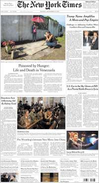 Pemex y George Michael en las primeras planas del lunes - portadas-26-dic-tnyt