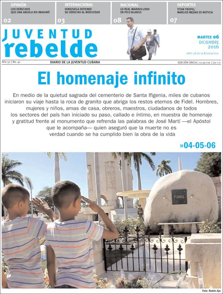 Pemex y Matteo Renzi en las primeras planas de México y el mundo - portadas-6-dic-granma