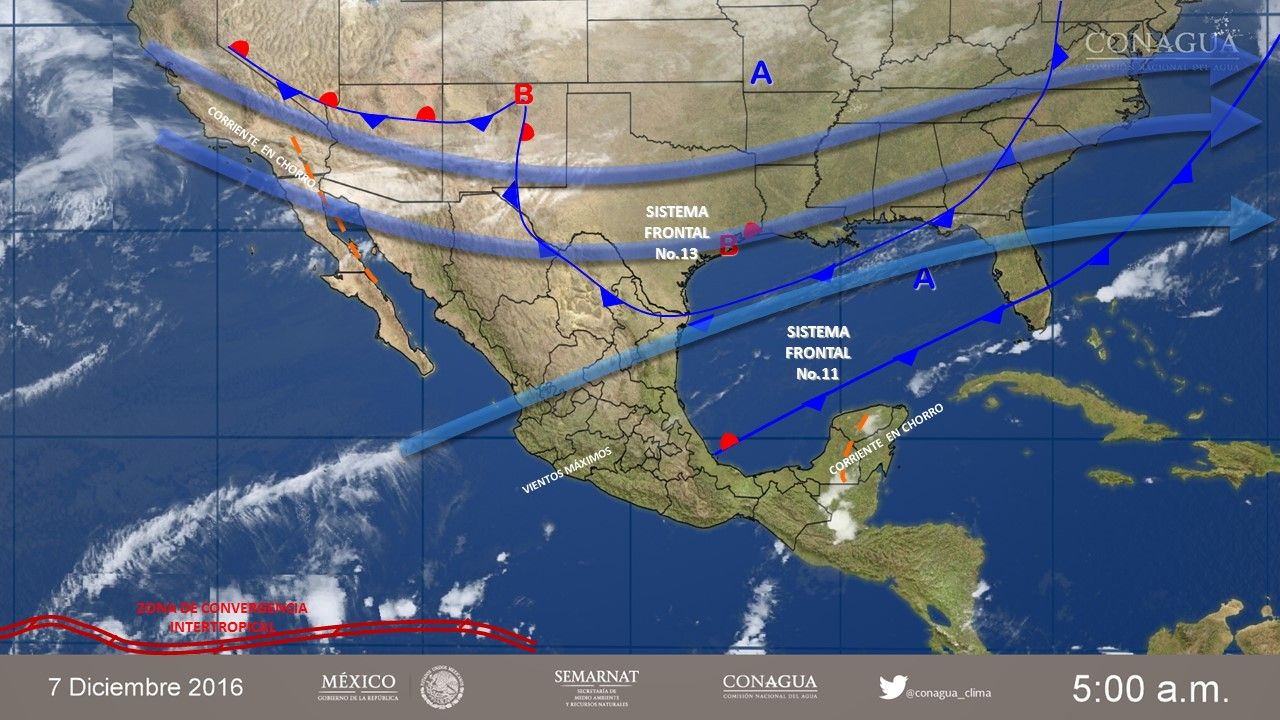 Se mantiene pronóstico de nevadas en el norte del país - pronostico-0712