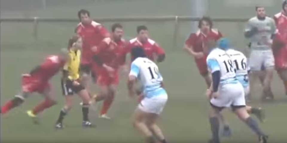 Video: suspenden 3 años a jugador de rugby que tacleó a árbitra