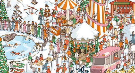 ¿Puede encontrar a Santa en menos de 15 segundos?