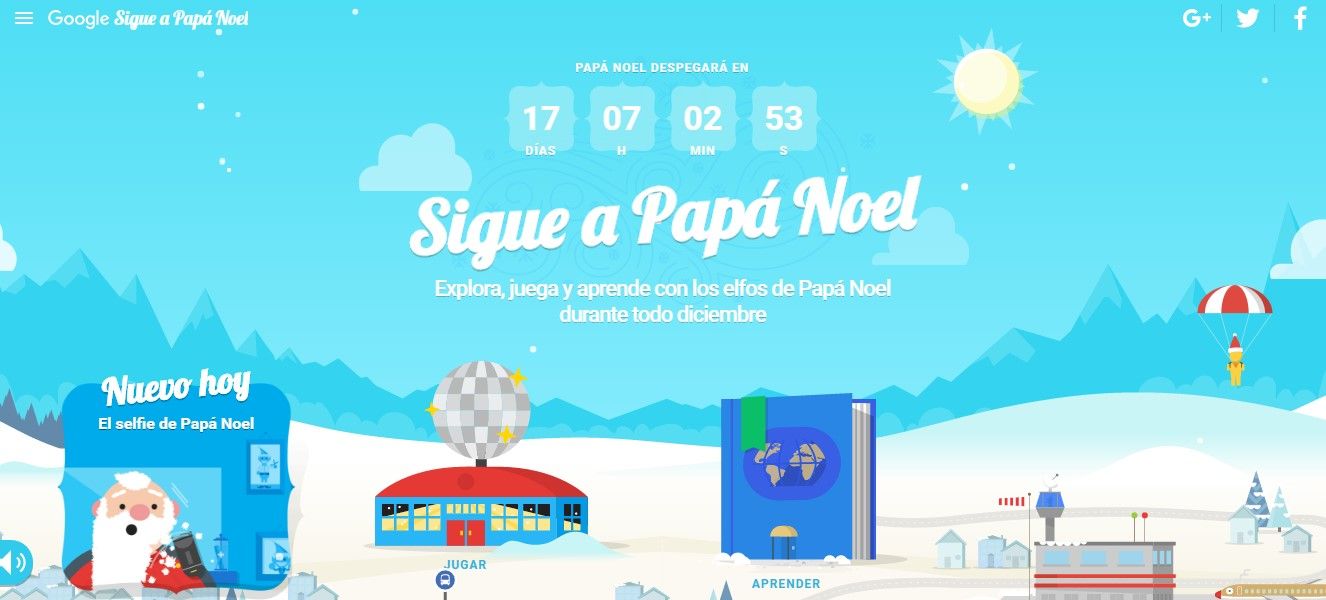 Google permite rastrear a Santa - santa-tracker