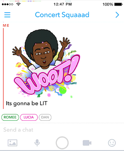 Snapchat permitirá mandar mensajes en grupo - snapchat