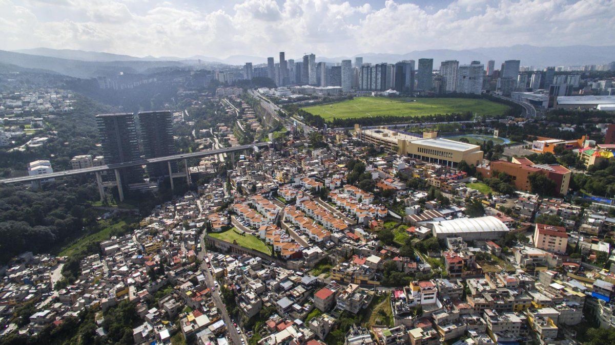 Dron expone las desigualdades sociales de la Ciudad de México