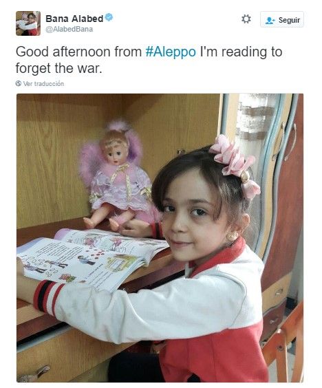 La niña que narra la guerra siria en Twitter - tuit-bana-1
