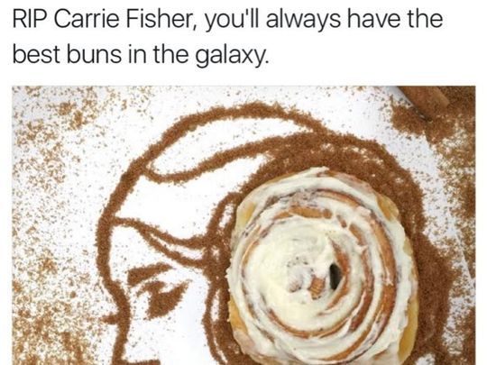 Marca borra polémico tuit sobre Carrie Fisher - tuit-cinnabon