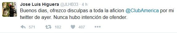 Video: Ricardo Pelaéz llama 'gato' a José Luis Higuera - tuit-higuera-disculpa