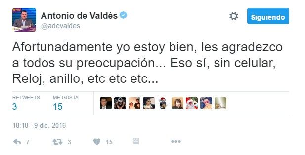Asaltan a Toño de Valdés - tuit-toño-de-valdés-2