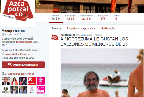 Hackean cuenta de Twitter de delegación Azcapotzalco - twitter-azacapotzalco